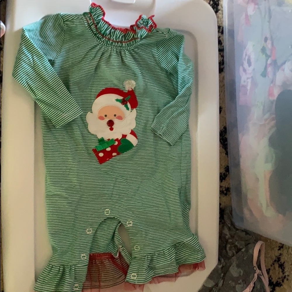 Bonnie Baby Christmas Romper